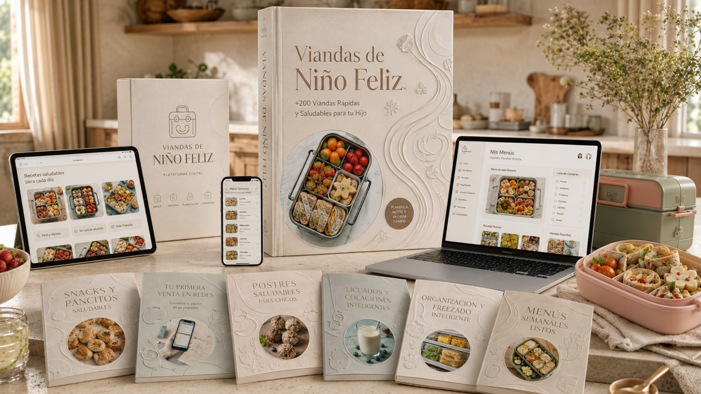 🥗 Viandas de Niño Feliz — Pack Completo +4 Bonos Exclusivos